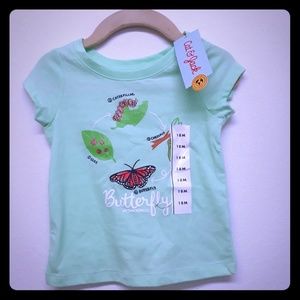 Cat & Jack Butterfly Evolution Baby Shirt